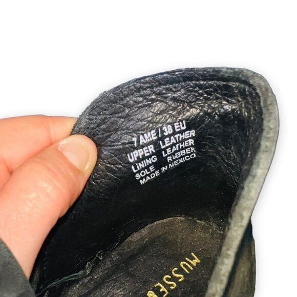 Musse & Cloud Network Perf Ankle Bootie Distressed Black Women's 7 - Picture 10 of 11